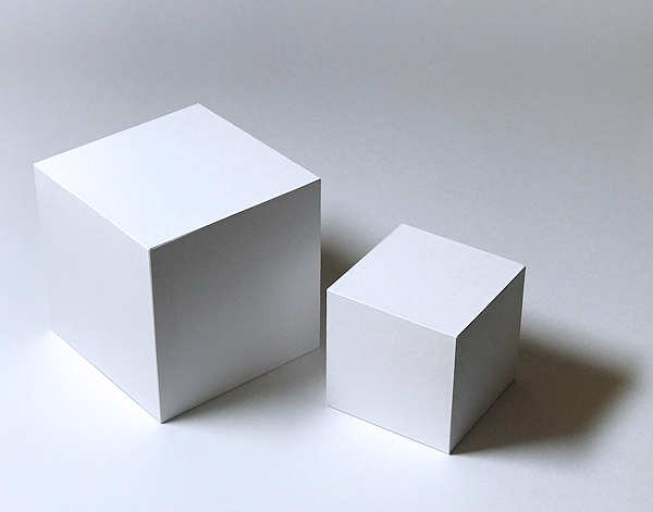 デッサンのために立方体を作ってみました ときめきアトリエ